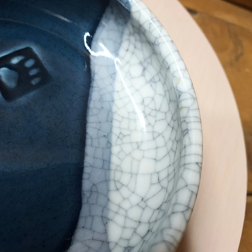 D SHAPIRO Pottery Pet Bowl